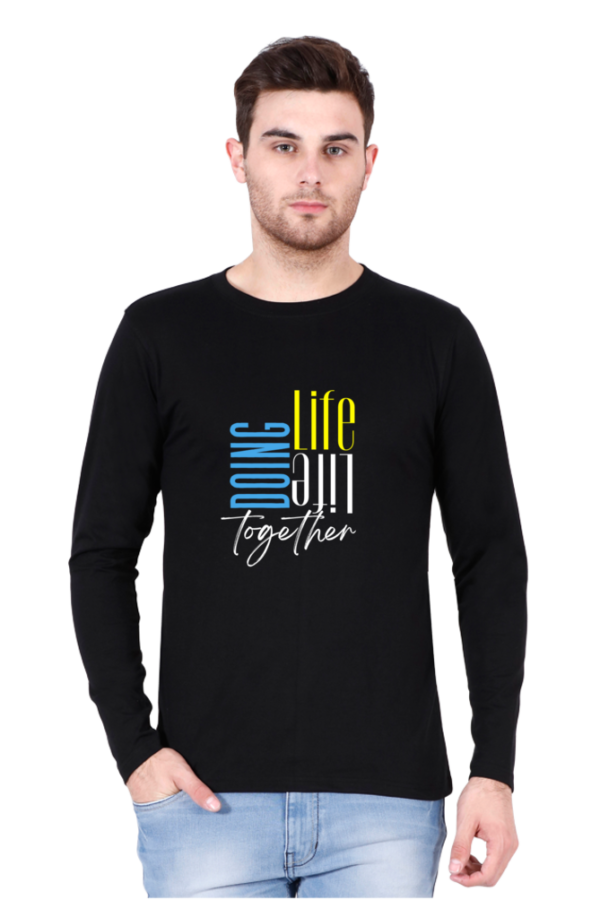 Doing Life Together Black Full Sleeves Shirt