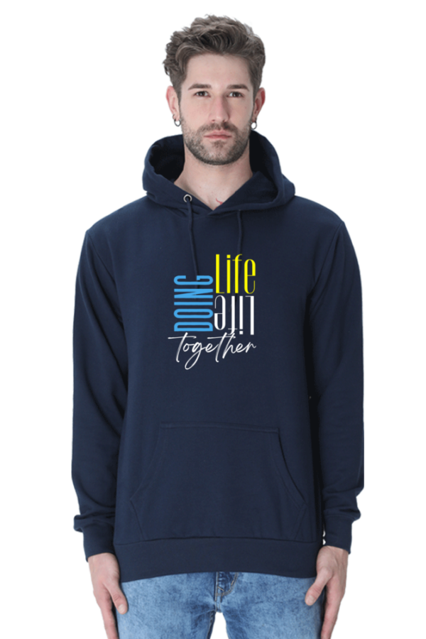 Doing Life Together Dark Blue Full Sleeves Shirt