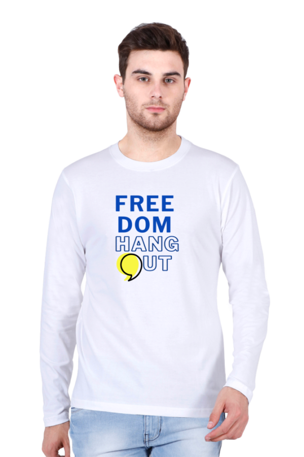 Freedom Hangout Blue Logo Full Sleeves Shirt